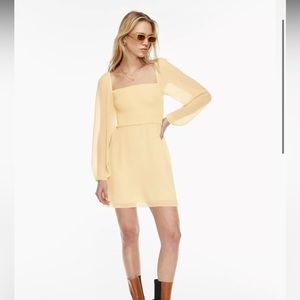 ARITZIA Wilfred Villa Mini Dress in Wheat Size 12